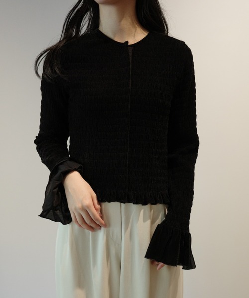 CLANE SHIRRING DESIGN BLOUSE（シャツ/ブラウス）｜CLANE