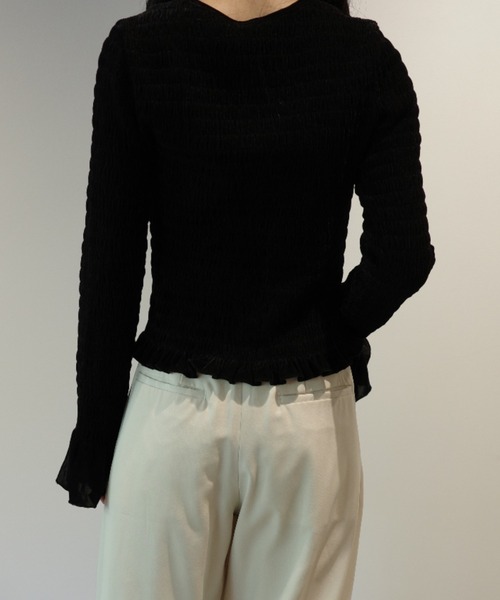 【新品未使用】CLANE SHIRRING DESIGN BLOUSE ブラウス SHIRRING DESIGN BLOUSE（シャツ/ブラウス）｜CLANE（クラネ）の