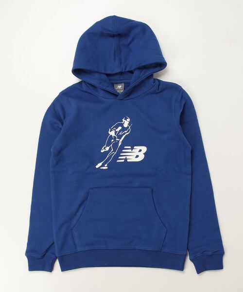 NEW BALANCE（ニューバランス）の「ニューバランス New Balance 大谷翔平 ジュニアグラフィックフーディ Always on Logo（パーカー・キッズ・ブルー/グレー・130cm/150cm/140cm）」の2枚目の写真