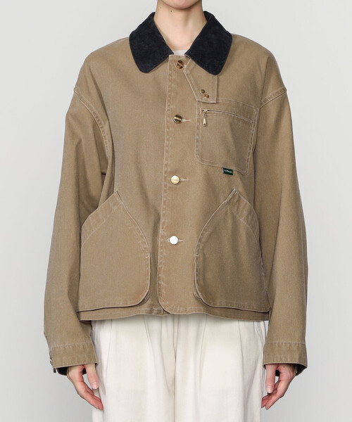 L.L.Bean（エルエルビーン）の「L.L.Bean | Bean's Prospect Harbor Field Coat WOMEN（カバーオール・レディース・ライトブラウン/チャコール・M）」の12枚目の写真