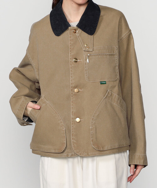 L.L.Bean（エルエルビーン）の「L.L.Bean | Bean's Prospect Harbor Field Coat WOMEN（カバーオール・レディース・ライトブラウン/チャコール・M）」の15枚目の写真