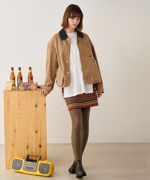 L.L.Bean（エルエルビーン）の「L.L.Bean | Bean's Prospect Harbor Field Coat WOMEN（カバーオール・レディース・ライトブラウン/チャコール・M）」の22枚目の写真