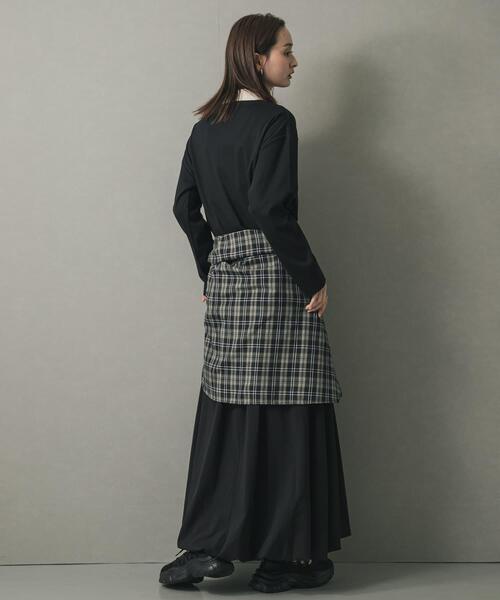 SENSE OF PLACE by URBAN RESEARCH(センスオブプレイスバイアーバンリサーチ)の「ポロシャツルーズカットトップ(ポロシャツ・レディース・オートミール/ブラック・ONE)」の8枚目の写真