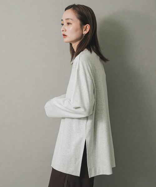 SENSE OF PLACE by URBAN RESEARCH(センスオブプレイスバイアーバンリサーチ)の「ポロシャツルーズカットトップ(ポロシャツ・レディース・オートミール/ブラック・ONE)」の14枚目の写真