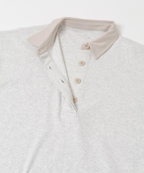 SENSE OF PLACE by URBAN RESEARCH(センスオブプレイスバイアーバンリサーチ)の「ポロシャツルーズカットトップ(ポロシャツ・レディース・オートミール/ブラック・ONE)」の19枚目の写真