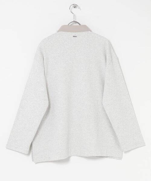 SENSE OF PLACE by URBAN RESEARCH(センスオブプレイスバイアーバンリサーチ)の「ポロシャツルーズカットトップ(ポロシャツ・レディース・オートミール/ブラック・ONE)」の20枚目の写真