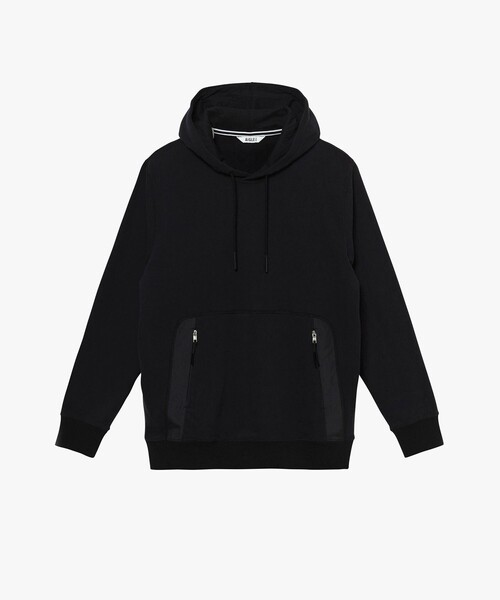 AIGLE（エーグル）の「フレンチテリースウェットフーディー / プルオーバーパーカー（パーカー・メンズ・ブラック/アイボリー・L/M）」の22枚目の写真