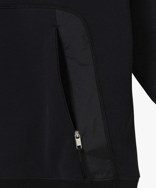 AIGLE（エーグル）の「フレンチテリースウェットフーディー / プルオーバーパーカー（パーカー・メンズ・ブラック/アイボリー・L/M）」の14枚目の写真