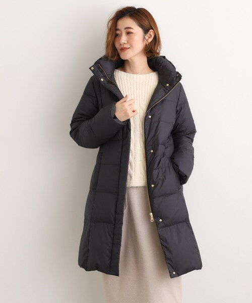 名品アウター/800FP・多機能】つつまれダウンロング（ダウンジャケット