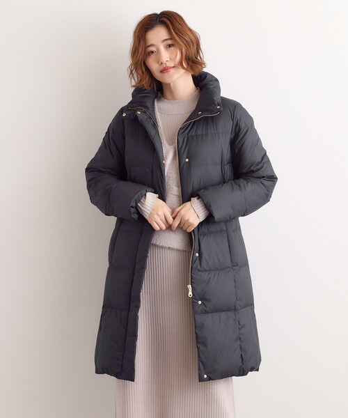 名品アウター/800FP・多機能】つつまれダウンロング（ダウンジャケット