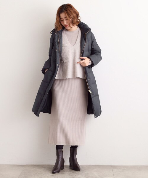 セール】【名品アウター/800FP・多機能】つつまれダウンロング（ダウン