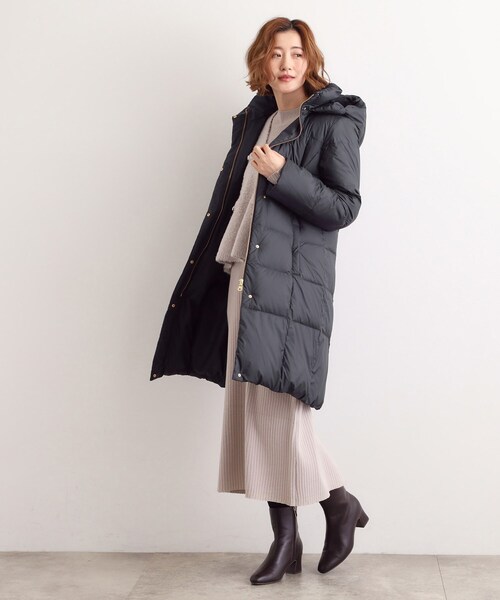 セール】【名品アウター/800FP・多機能】つつまれダウンロング（ダウン