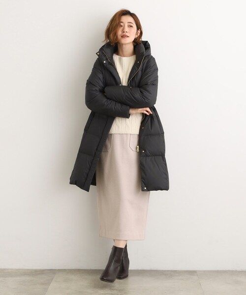 セール】【名品アウター/800FP・多機能】つつまれダウンロング（ダウン