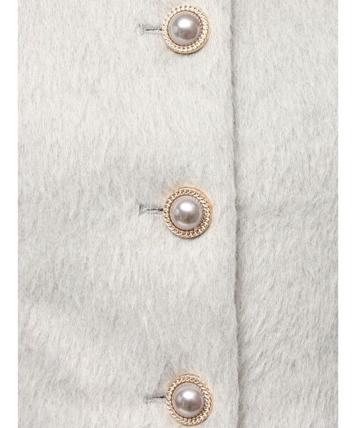 RESEXXY（リゼクシー）の「ノーカラーショートジャケット【セットアップ着用可能】（ノーカラージャケット・レディース・グレー/ホワイト/その他1・FREE）」の19枚目の写真