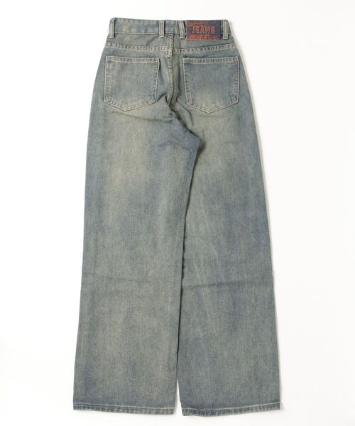 shameless(シェイムレス)の「ヴィンテージ加工セミワイドデニムパンツ(デニムパンツ・レディース・ブルー・S/M)」の10枚目の写真