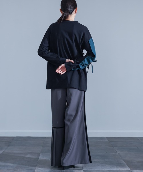 December May アシンメトリーラインパンツ December May