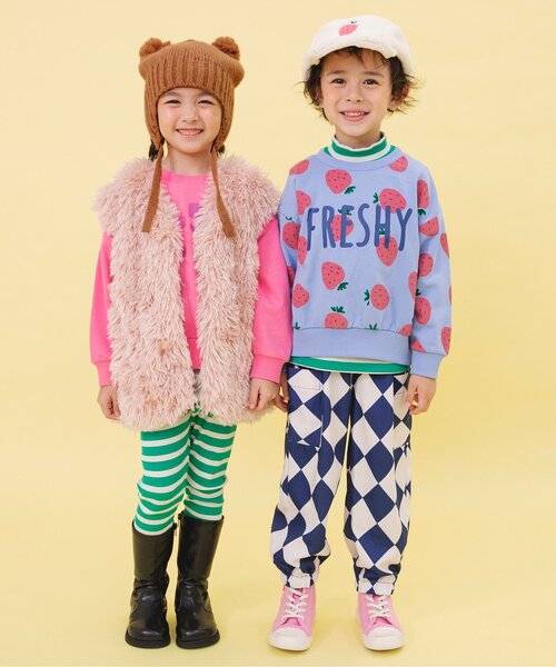 BREEZE（ブリーズ）の「【WEB限定】くま耳ボンネット（ニットキャップ/ビーニー・キッズ・ネイビー/ブラウン・54/58/50）」の13枚目の写真