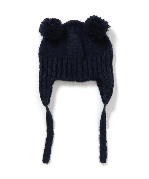 BREEZE（ブリーズ）の「【WEB限定】くま耳ボンネット（ニットキャップ/ビーニー・キッズ・ネイビー/ブラウン・54/58/50）」の7枚目の写真