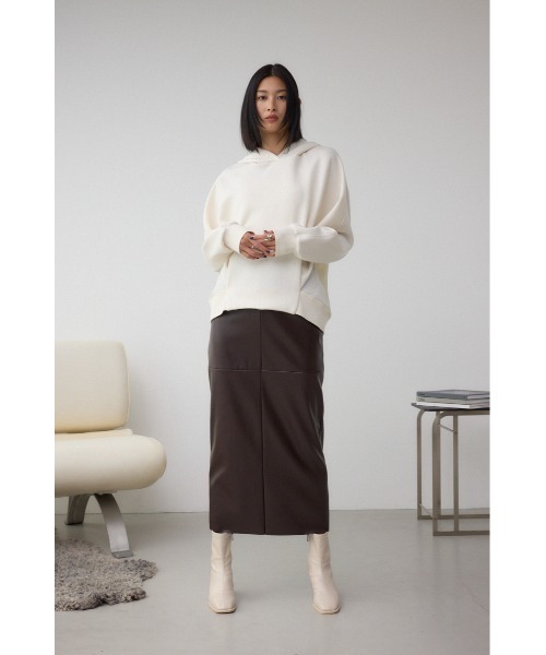 AZUL by moussy(アズールバイマウジー)の「フハクドッキングパーカー(パーカー・レディース・アイボリー/ブラック/チャコールグレー・FREE)」の6枚目の写真