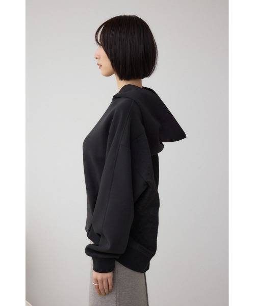 AZUL by moussy(アズールバイマウジー)の「フハクドッキングパーカー(パーカー・レディース・アイボリー/ブラック/チャコールグレー・FREE)」の19枚目の写真