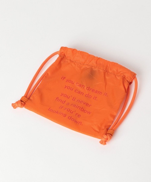 GLOBAL WORK（グローバルワーク）の「撥水ロゴナップサック/595753（バックパック/リュック・レディース・ブラック/ベージュ/オレンジ/ライトグレー/ライトグリーン/パープル系その他2・FREE）」の17枚目の写真