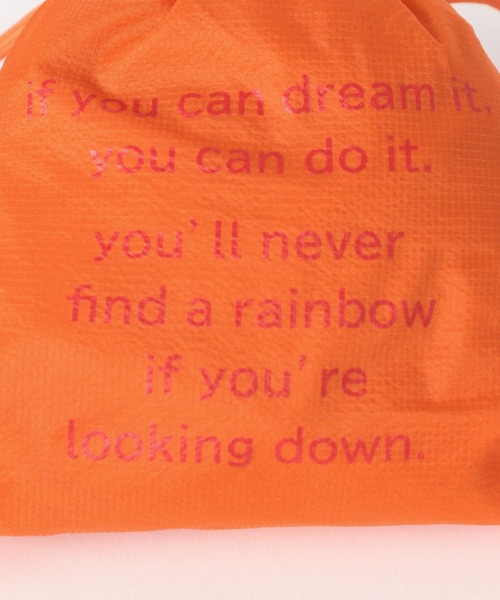 GLOBAL WORK（グローバルワーク）の「撥水ロゴナップサック/595753（バックパック/リュック・レディース・ブラック/ベージュ/オレンジ/ライトグレー/ライトグリーン/パープル系その他2・FREE）」の22枚目の写真