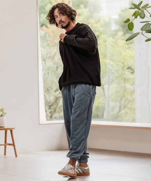 CAMBIO（カンビオ）の「mlt5458-サーマル裾スピンドルロングスリーブカットソー（Tシャツ/カットソー・メンズ・グレー/ホワイト/グレイッシュベージュ/ブラック・M/L/XL）」の22枚目の写真