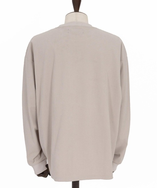 CAMBIO（カンビオ）の「mlt5458-サーマル裾スピンドルロングスリーブカットソー（Tシャツ/カットソー・メンズ・グレー/ホワイト/グレイッシュベージュ/ブラック・M/L/XL）」の7枚目の写真