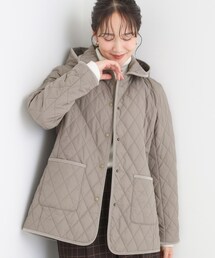 SHOO・LA・RUE | 【撥水/フード取り外し可】サッと羽織れる ダイヤ柄キルトジャケット(その他アウター)