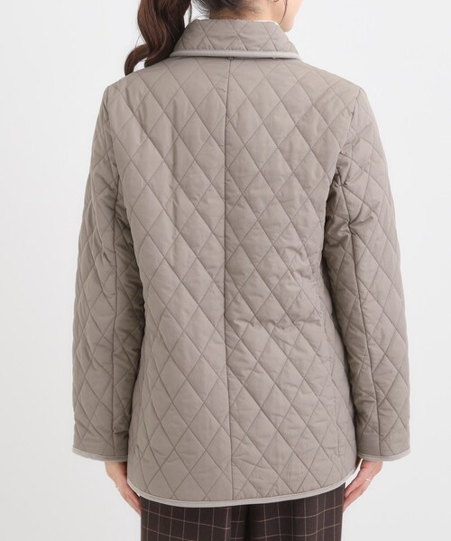 SHOO・LA・RUE(シューラルー)の「【撥水/フード取り外し可】サッと羽織れる ダイヤ柄キルトジャケット(その他アウター・レディース・ブラウン系/ブラック/ベージュ・02/03/04/01)」の22枚目の写真