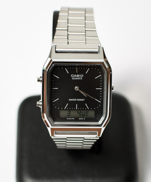CASIO(カシオ)の「【RES】【CASIO(カシオ)】アナデジ メタル(アナログ腕時計・メンズ・ホワイト/ホワイト系その他/ブラック・FREE)」の1枚目の写真