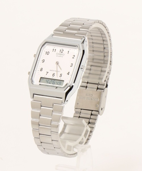 CASIO(カシオ)の「【RES】【CASIO(カシオ)】アナデジ メタル(アナログ腕時計・メンズ・ホワイト/ホワイト系その他/ブラック・FREE)」の5枚目の写真