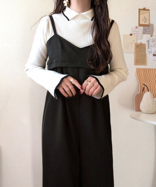 classicalelf(クラシカルエルフ)の「《daaco×クラシカルエルフコラボ》スタイリングが一気に垢抜ける。上品配色が映える袖スリット入り前後2WAYハイネックリブニット(ニット/セーター・レディース・ベージュ系その他/オフホワイト/チャコール・X-LARGE/SMALL/MEDIUM/LARGE)」の10枚目の写真