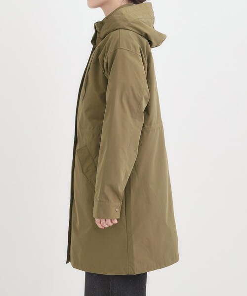SHOO・LA・RUE（シューラルー）の「【S-LL/撥水】腰回りをカバーする ロングミリタリーアウター（ミリタリージャケット・レディース・ブラック/カーキ・01/02/03/04）」の12枚目の写真
