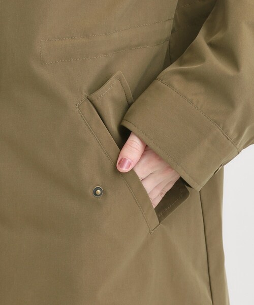 SHOO・LA・RUE（シューラルー）の「【S-LL/撥水】腰回りをカバーする ロングミリタリーアウター（ミリタリージャケット・レディース・ブラック/カーキ・01/02/03/04）」の16枚目の写真