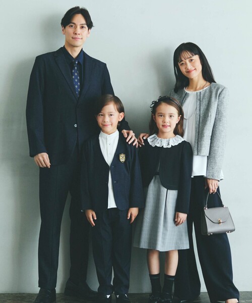 COMME CA ISM(コムサイズム)の「【宮城舞さん着用】【セットアップ対応】ラメツイード ジャケット(ノーカラージャケット・レディース・ネイビー/グレー・X-SMALL/SMALL/MEDIUM/LARGE/X-LARGE)」の8枚目の写真