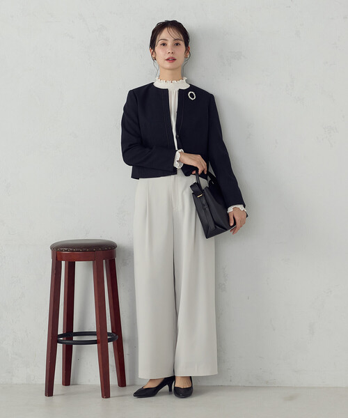 宮城舞さん着用】【セットアップ対応】ラメツイード ジャケット（ノー