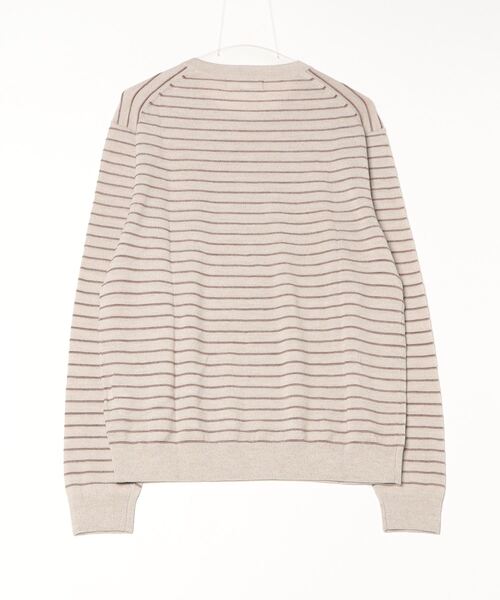 BANANA REPUBLIC FACTORY STORE(バナナリパブリック ファクトリーストア)の「BANANA REPUBLIC FACTORY STORE メリノウール テクスチャード ストライプセーター(ニット/セーター・メンズ・ブラウン・S/M/L/XL)」の2枚目の写真