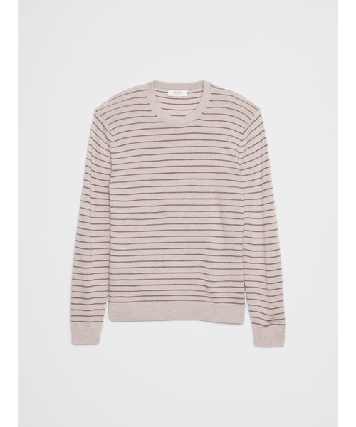 BANANA REPUBLIC FACTORY STORE(バナナリパブリック ファクトリーストア)の「BANANA REPUBLIC FACTORY STORE メリノウール テクスチャード ストライプセーター(ニット/セーター・メンズ・ブラウン・S/M/L/XL)」の4枚目の写真