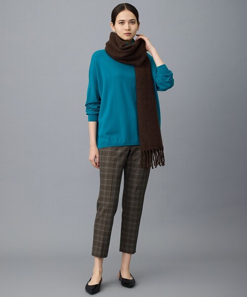 自由区（ジユウク）の「ウォームレーヨンストレッチハイネック ニット（ニット/セーター・レディース・ターコイズブルー系/ブラウン系/ブラック系・44）」の18枚目の写真