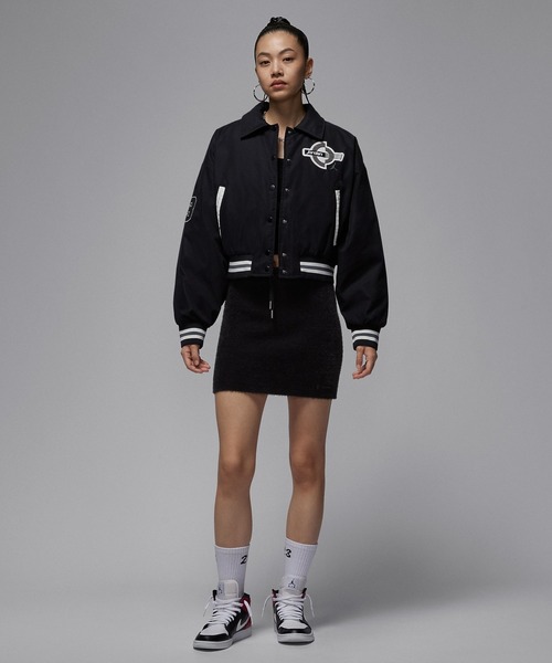 JORDAN BRAND(ジョーダンブランド)の「NIKE WMNS AS W J BRK VARSITY JKT FILL HV0404(その他アウター・レディース・グリーン/ブラック・S)」の8枚目の写真