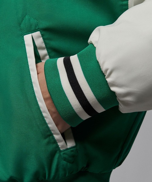JORDAN BRAND(ジョーダンブランド)の「NIKE WMNS AS W J BRK VARSITY JKT FILL HV0404(その他アウター・レディース・グリーン/ブラック・S)」の12枚目の写真