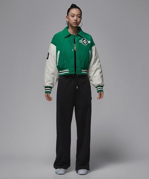 JORDAN BRAND(ジョーダンブランド)の「NIKE WMNS AS W J BRK VARSITY JKT FILL HV0404(その他アウター・レディース・グリーン/ブラック・S)」の14枚目の写真