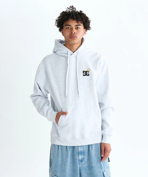 DC SHOES(ディーシーシューズ)の「25 CROWN STAR PH/DCワンポイントロゴパーカー・フーディー(パーカー・メンズ・グレー/ブラック・MEDIUM/LARGE/X-LARGE)」の7枚目の写真