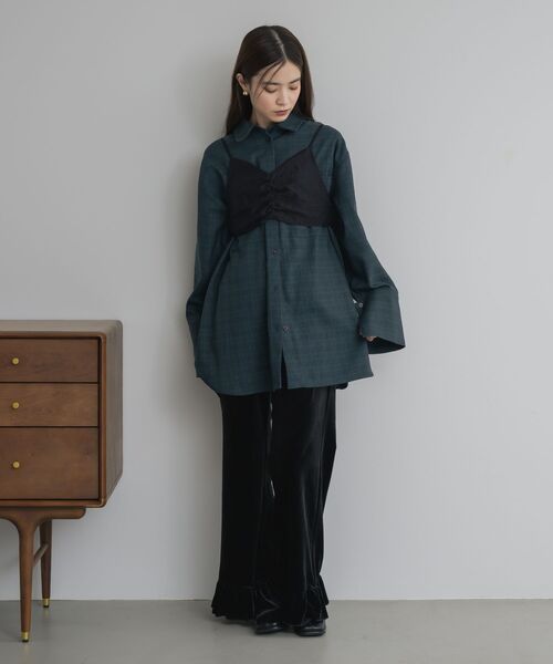 kivi（キヴィ）の「裾フレアベロアパンツ（その他パンツ・レディース・イエロー系/ブラウン/ブラック・FREE）」の17枚目の写真