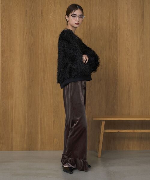 kivi（キヴィ）の「裾フレアベロアパンツ（その他パンツ・レディース・イエロー系/ブラウン/ブラック・FREE）」の20枚目の写真