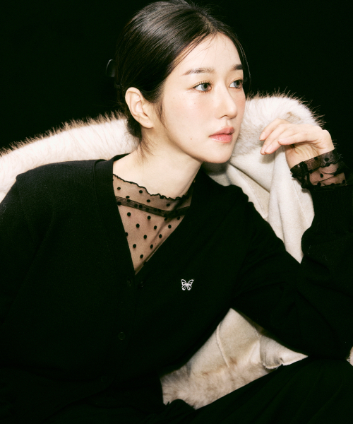 NICK&NICOLE(ニックアンドニコール)の「NICOLE LABEL SEE-THROUGH DOTS TOPS_BLACK(Tシャツ/カットソー・レディース・その他・MEDIUM/LARGE)」の4枚目の写真