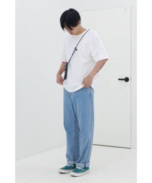 MUSINSA STANDARD（ムシンサスタンダード）の「リラックスフィットクルーネックTシャツ[ダスティクリーム]（Tシャツ/カットソー・メンズ・その他・MEDIUM/LARGE/X-LARGE/XXX-LARGE/SMALL/XX-LARGE）」の9枚目の写真
