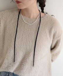 fredy emue | 小粒パールリボンネックレス(ネックレス)