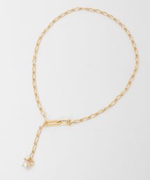 Liesse（リエス）の「《別注》【EO/イオ】PEARL FIGARO LARIAT NECKLACE（ネックレス）」
